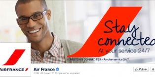 Air France accompagne ses clients 24h/24h et 7j/7 sur les réseaux sociaux
