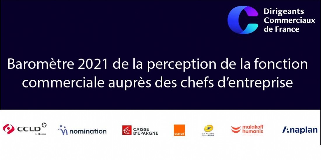 Baromètre DCF OpinionWay de la perception de la fonction commerciale par les chefs d'entreprise